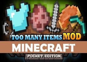 پوستر Too many items Mod MCPE