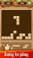 Poster Puzzle di blocchi di legno