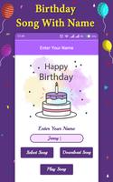 Poster Birthday Song with Name