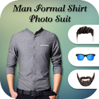 Man Formal Shirt Photo Suit Maker simgesi