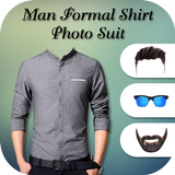 Man Formal Shirt Photo Suit Maker icône