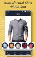 Man Formal Shirt Photo Suit Maker الملصق
