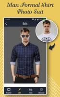 Man Formal Shirt Photo Suit Maker اسکرین شاٹ 1