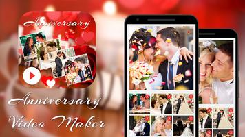 Anniversary Photo Video Maker Affiche