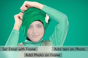 برنامه‌نما Hijab photo frames عکس از صفحه