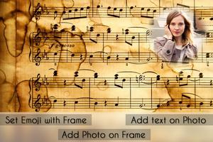 Music notes photo frames captura de pantalla 2
