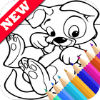 Icona Easy Drawing Book for Pound Color The Puppies Fans