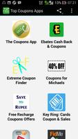 Top Coupons Apps Poster