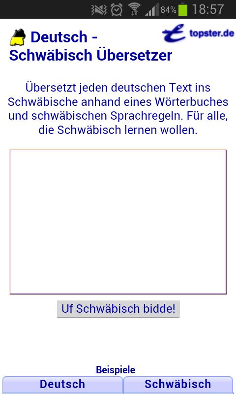 Deutsch Schwäbisch Übersetzer APK pour Android Télécharger