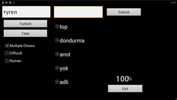 Tatar Turkish Dictionary capture d'écran 1