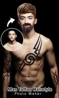 Man Tattoo Hairstyle Editor-poster