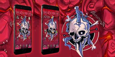 Skeleton Graffti Wallpaper 스크린샷 3