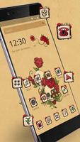 Tatuaż Czapki Z Różą Czaszki plakat