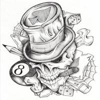 Tattoo Designs Skulls V2 Affiche