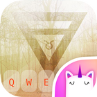 Taurus Horoscope Unicorn Keyboard Theme for Girls icon