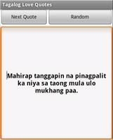 Tagalog Love Quotes screenshot 1