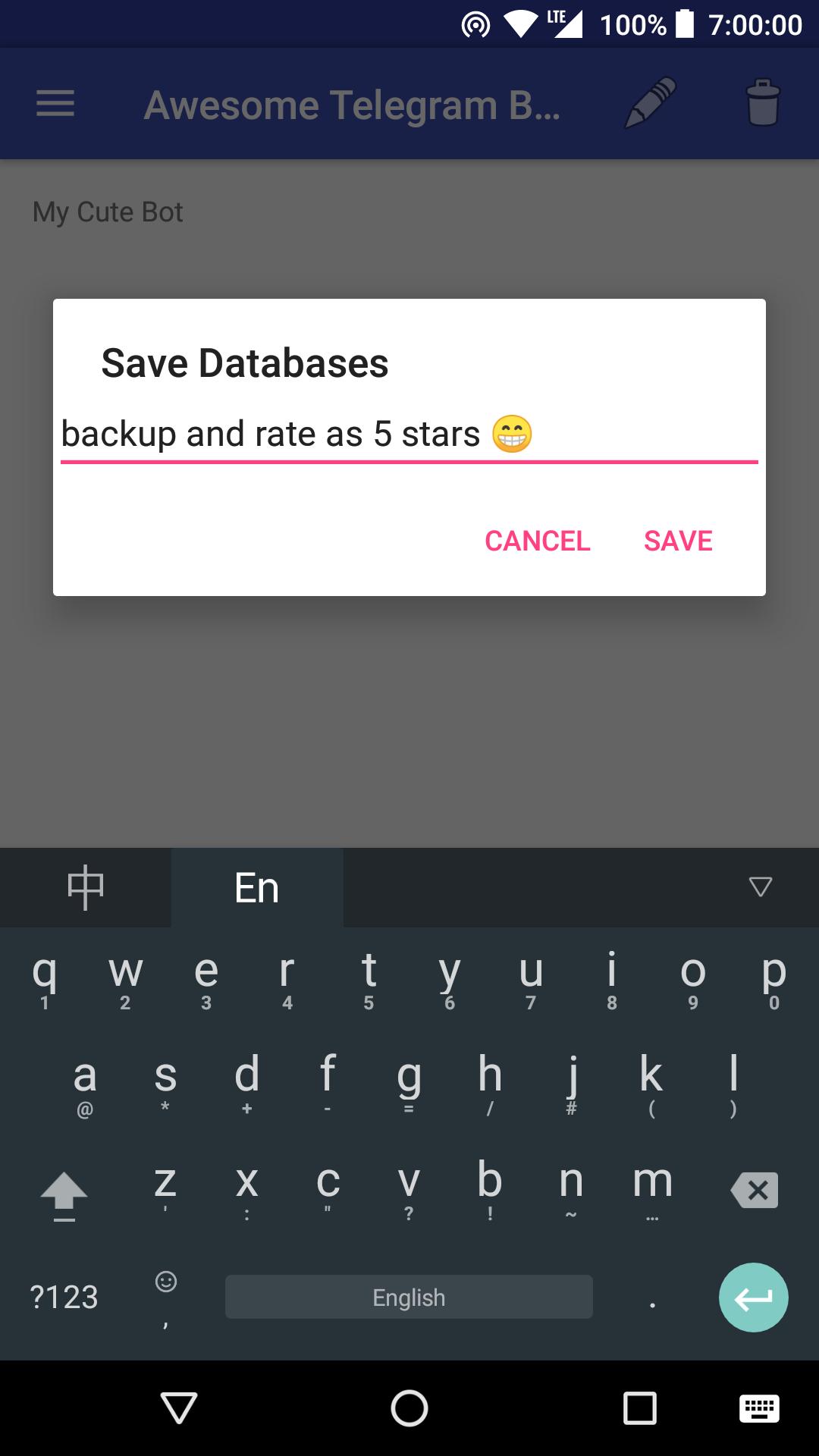 bot telegram per scaricare apk
