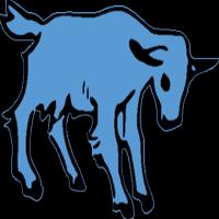 不幸の青いヤギ الملصق