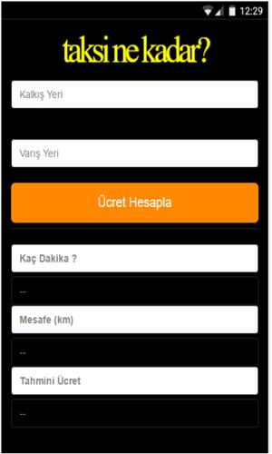 Android Icin Taksi Ucreti Hesaplama Apk Yi Indir