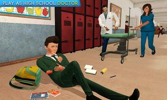 High School Doctor ER Emergency Hospital Game imagem de tela 1