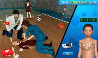 High School Doctor ER Emergency Hospital Game imagem de tela 2