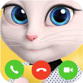 Video Call Talking Cat Angela icon