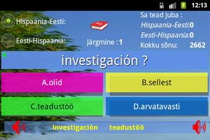 Estonian Spanish Trainer 2600w screenshot 1