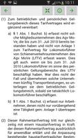 3 Schermata Tarifverträge und Gesetze