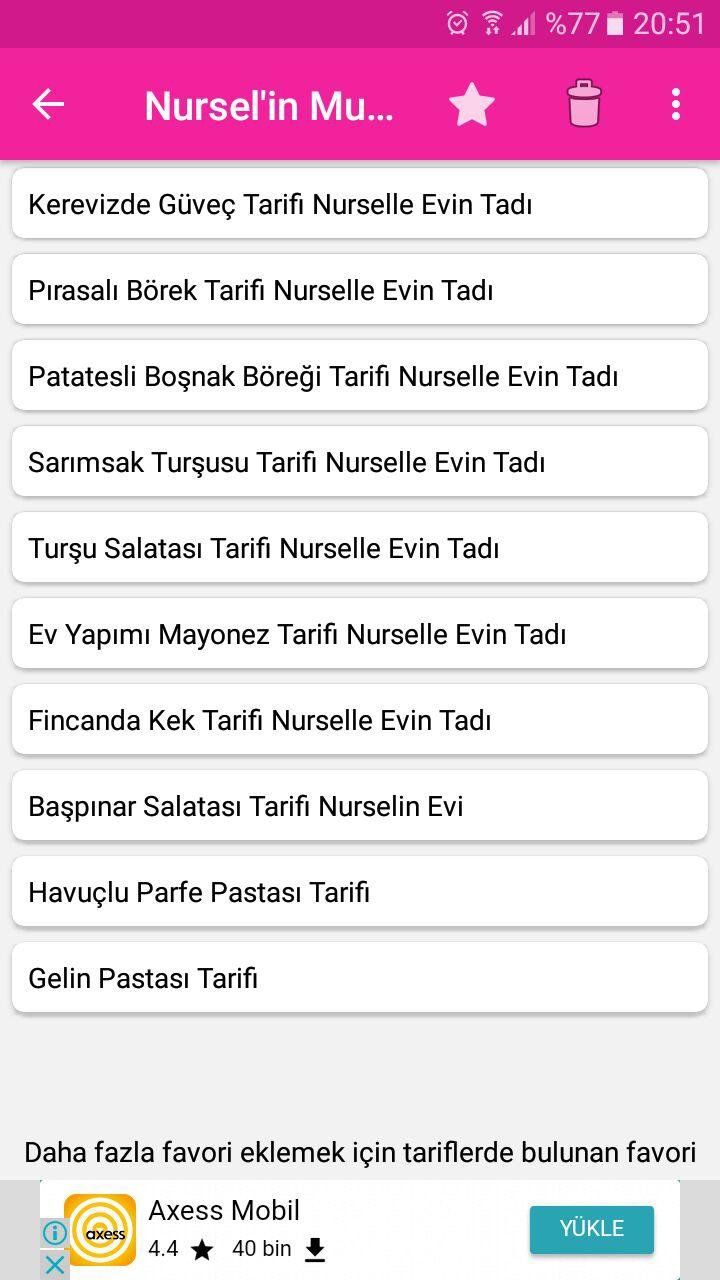 yemek tarifleri nurselin mutfagi fur android apk herunterladen