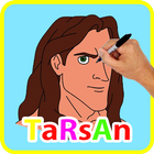 learn to draw tarzan أيقونة