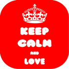 Keep Calm and Love ícone