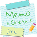 Sticky Memo Notepad *Ocean* Free