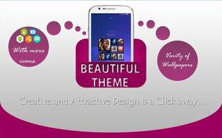 Pink Beautiful Theme plakat