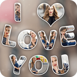 ikon Text Photo Collage Maker with Photo Effect Editor