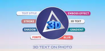 3D-текст фотографиях + Создатель логотипа 3d text
