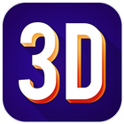 Texte 3D sur les photos icône