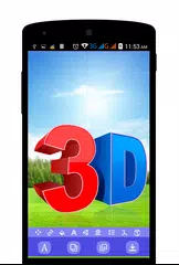 Baixar Texto em texto 3D na foto - Logotipo & Nome Arte APK