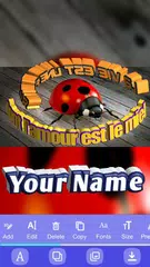 Baixar Texto em texto 3D na foto - Logotipo & Nome Arte APK