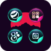Textured Glass Flower Ball Icon Pack