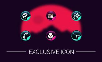 Textured Glass Flower Ball Icon Pack Ekran Görüntüsü 2