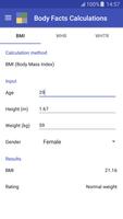 Body Facts Calculator capture d'écran 1