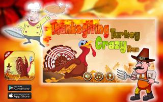 Thanksgiving Turkey Crazy Run Poster