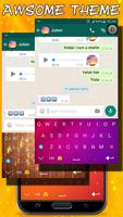 Go Keyboard Theme with Emojis captura de pantalla 3