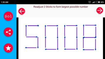Tricky Matchstick Puzzles capture d'écran 2