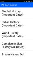 IAS History Important Dates Affiche