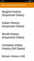 SSC History Important Dates Affiche