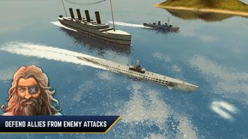 مياه العدو: غواصات ومعارك حربي تصوير الشاشة 1