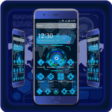 Tech Blue Sci-Fi Theme آئیکن