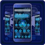 Tech Blue Sci-Fi Theme icône