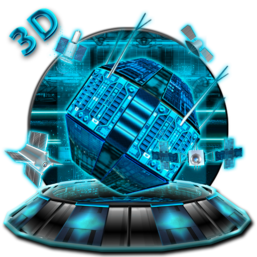 3D Satellite Tech Theme